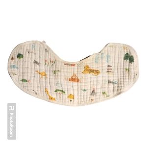 3/$10Aden+Anais reversible quilted bib